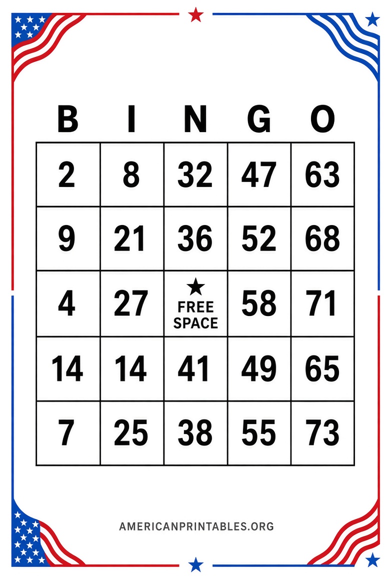 Free Printable Bingo Patterns for Fun Games (1)