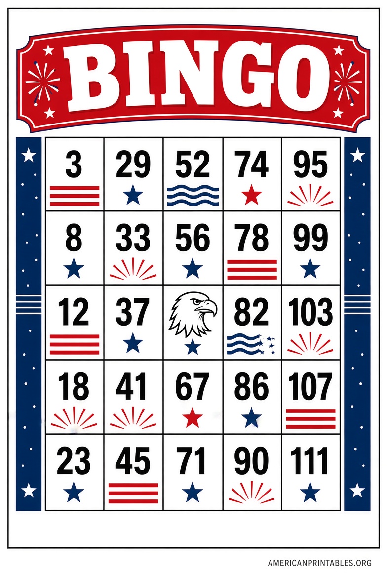 Free Printable Bingo Patterns for Fun Games (2)