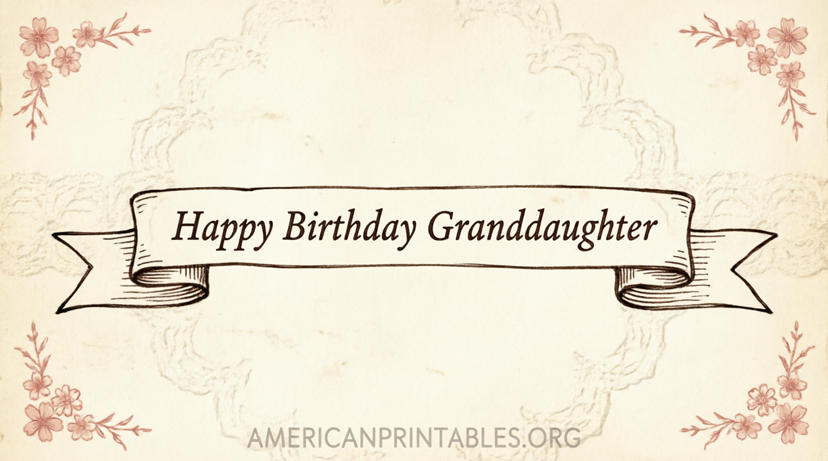 Free Printable Birthday Cards for Granddaughter (2)