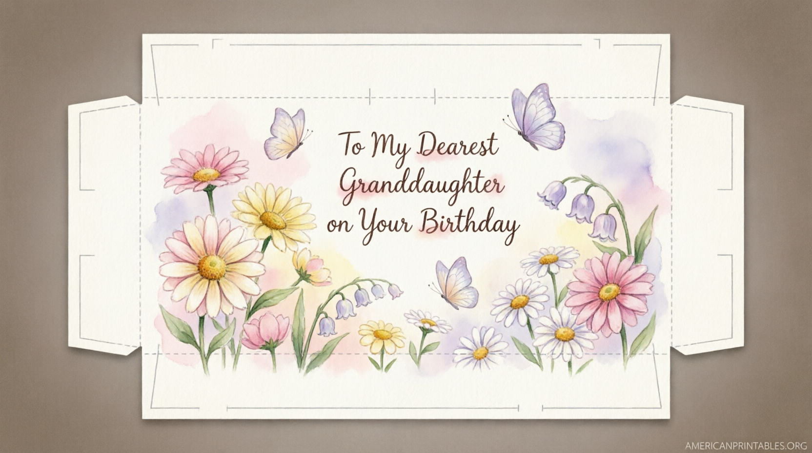 Free Printable Birthday Cards for Granddaughter (3)