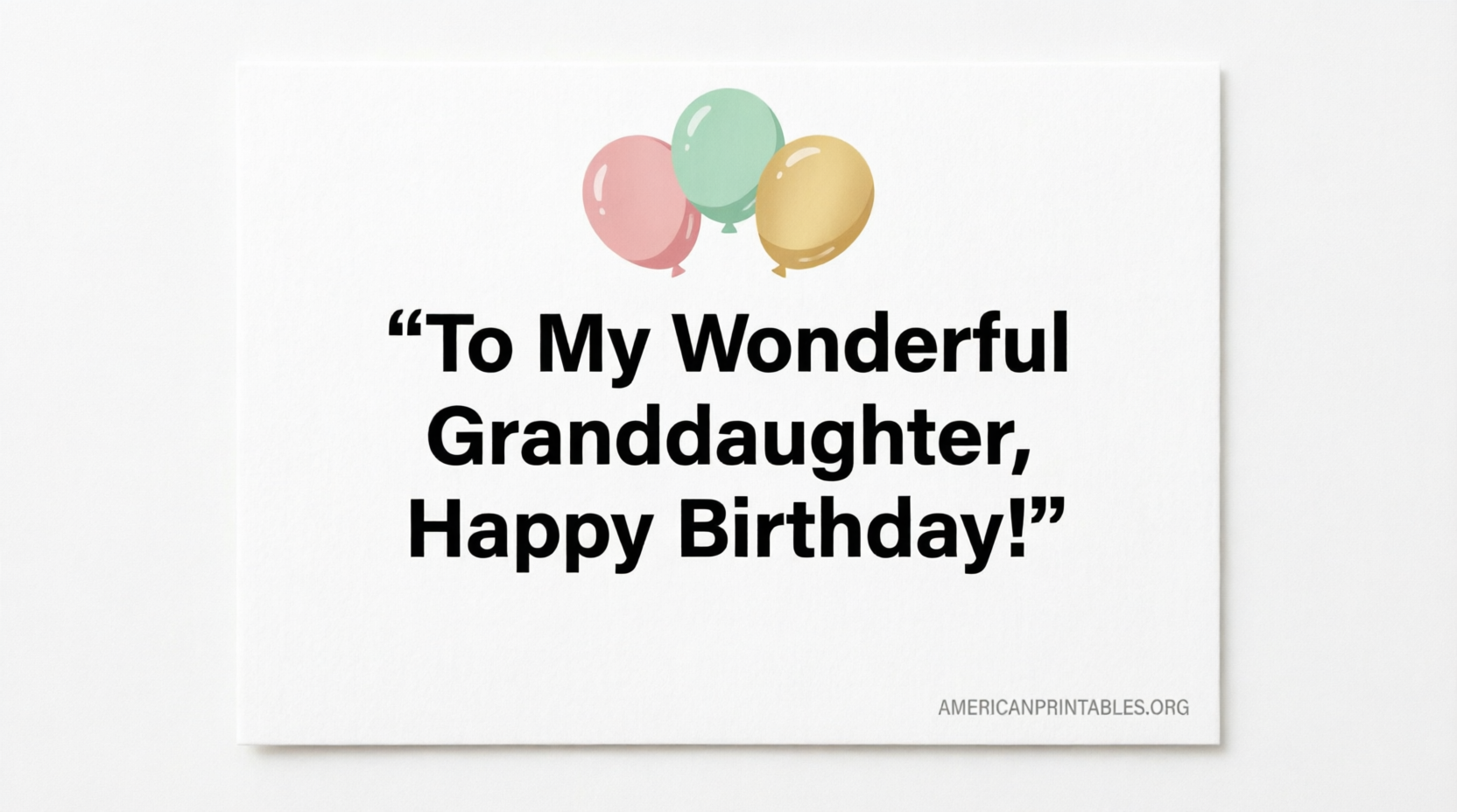 Free Printable Birthday Cards for Granddaughter (4)