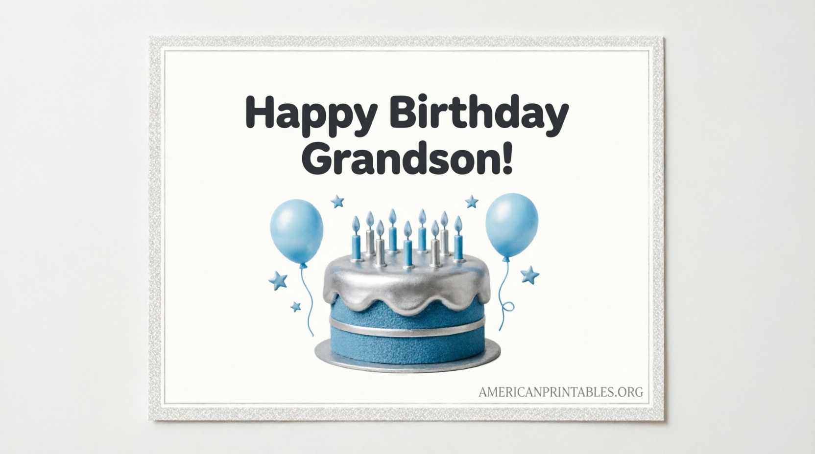 Free Printable Birthday Cards for Grandson (1)