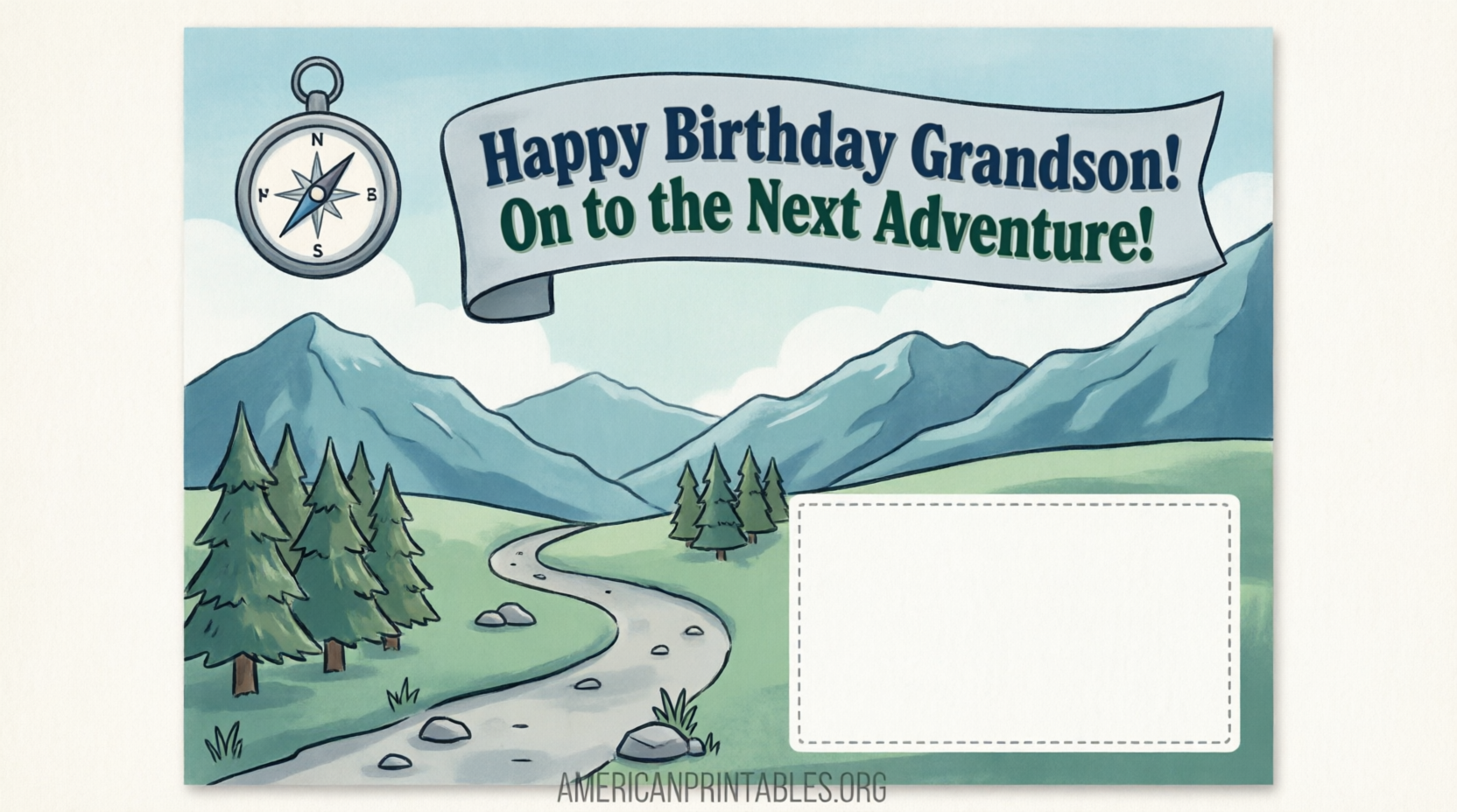 Free Printable Birthday Cards for Grandson (2)