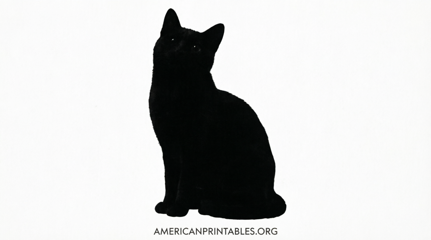 Free Printable Black Cat Silhouette Templates (1)
