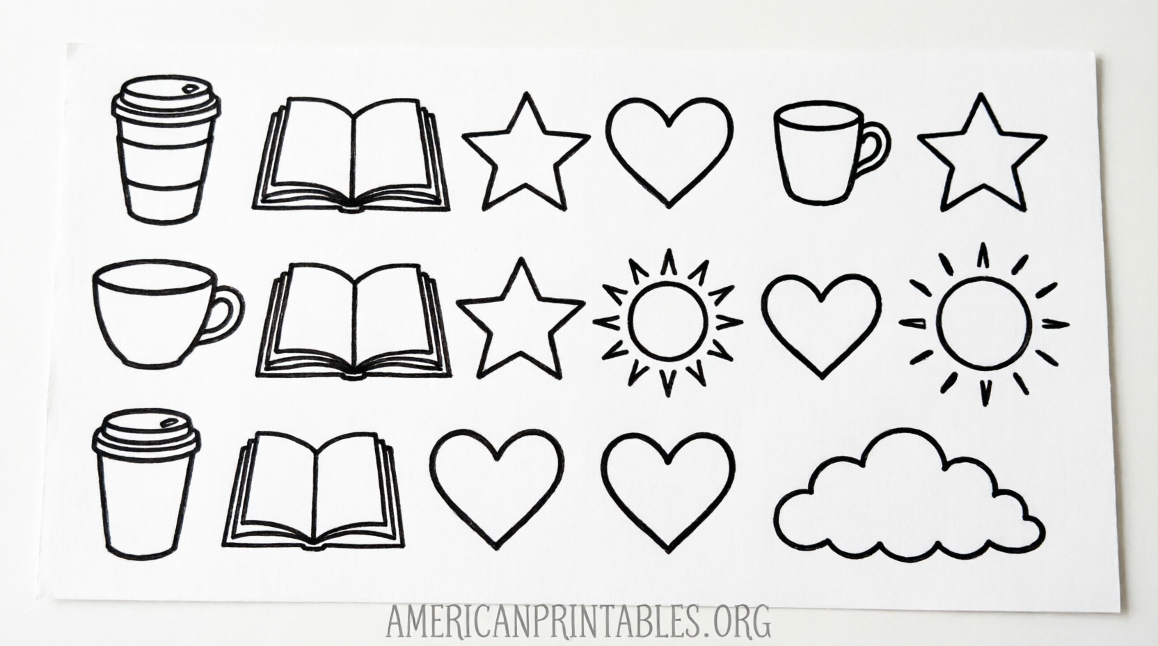 Free Printable Black and White Stickers (1)