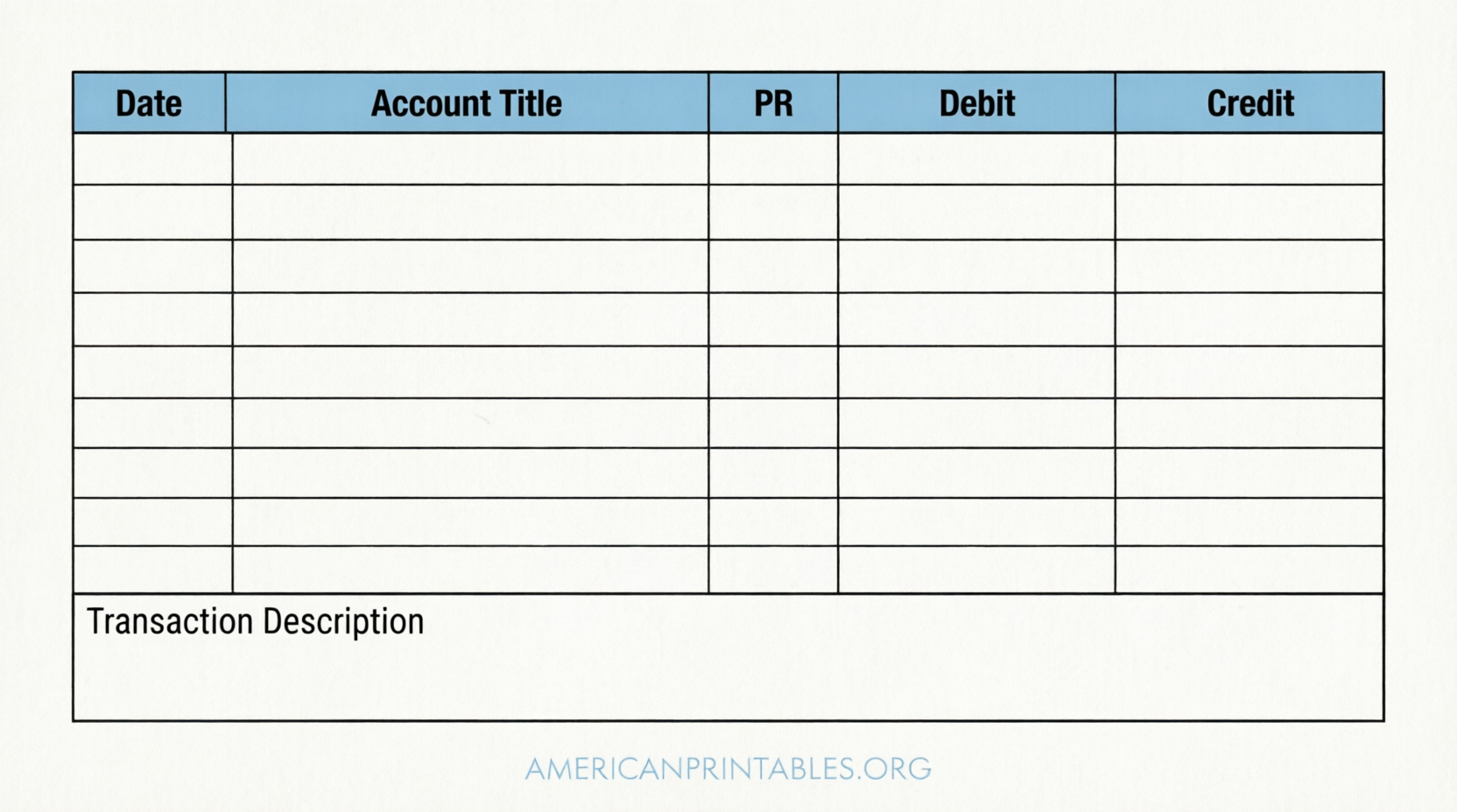 Free Printable Blank Accounting Forms (USA Guide) (2)