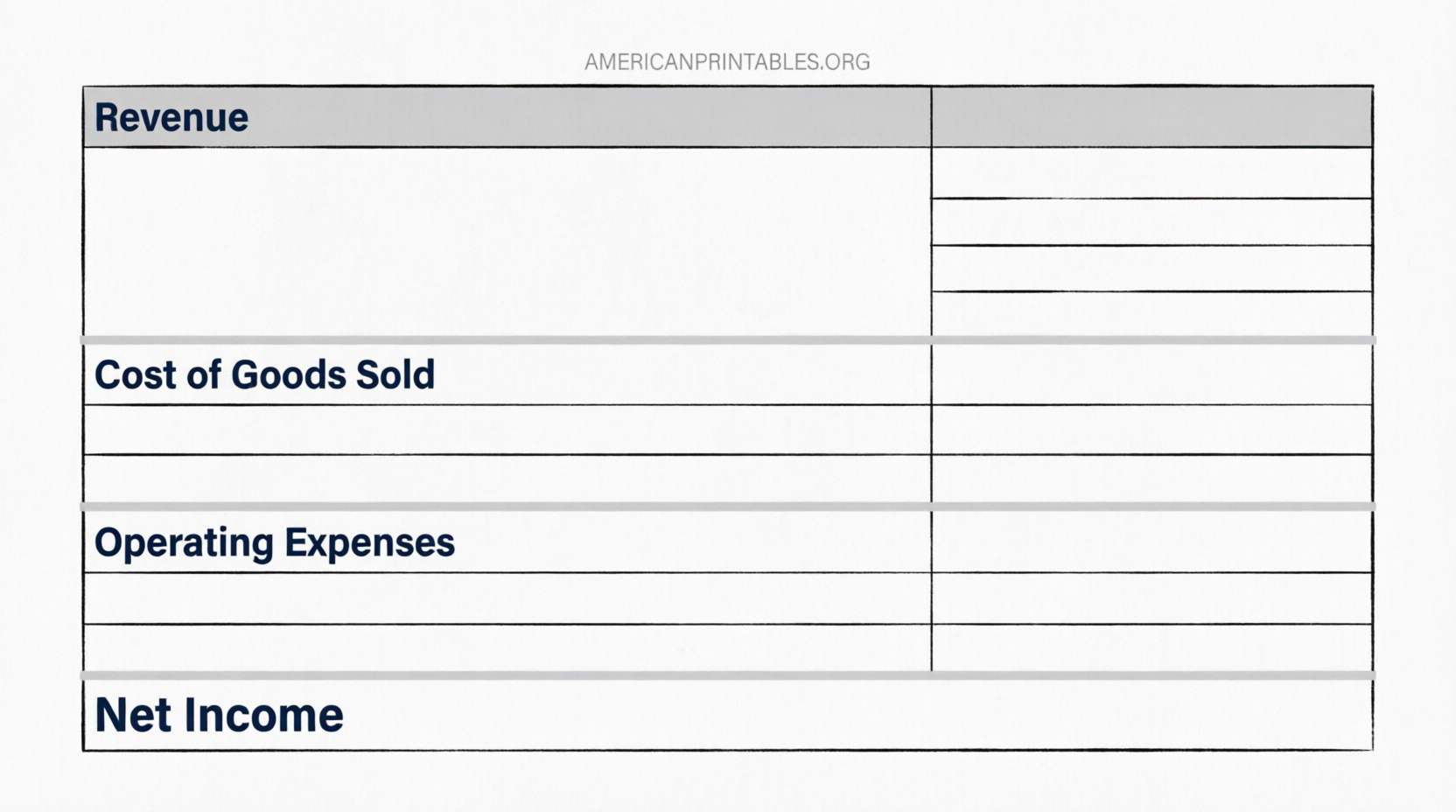 Free Printable Blank Accounting Forms (USA Guide) (4)