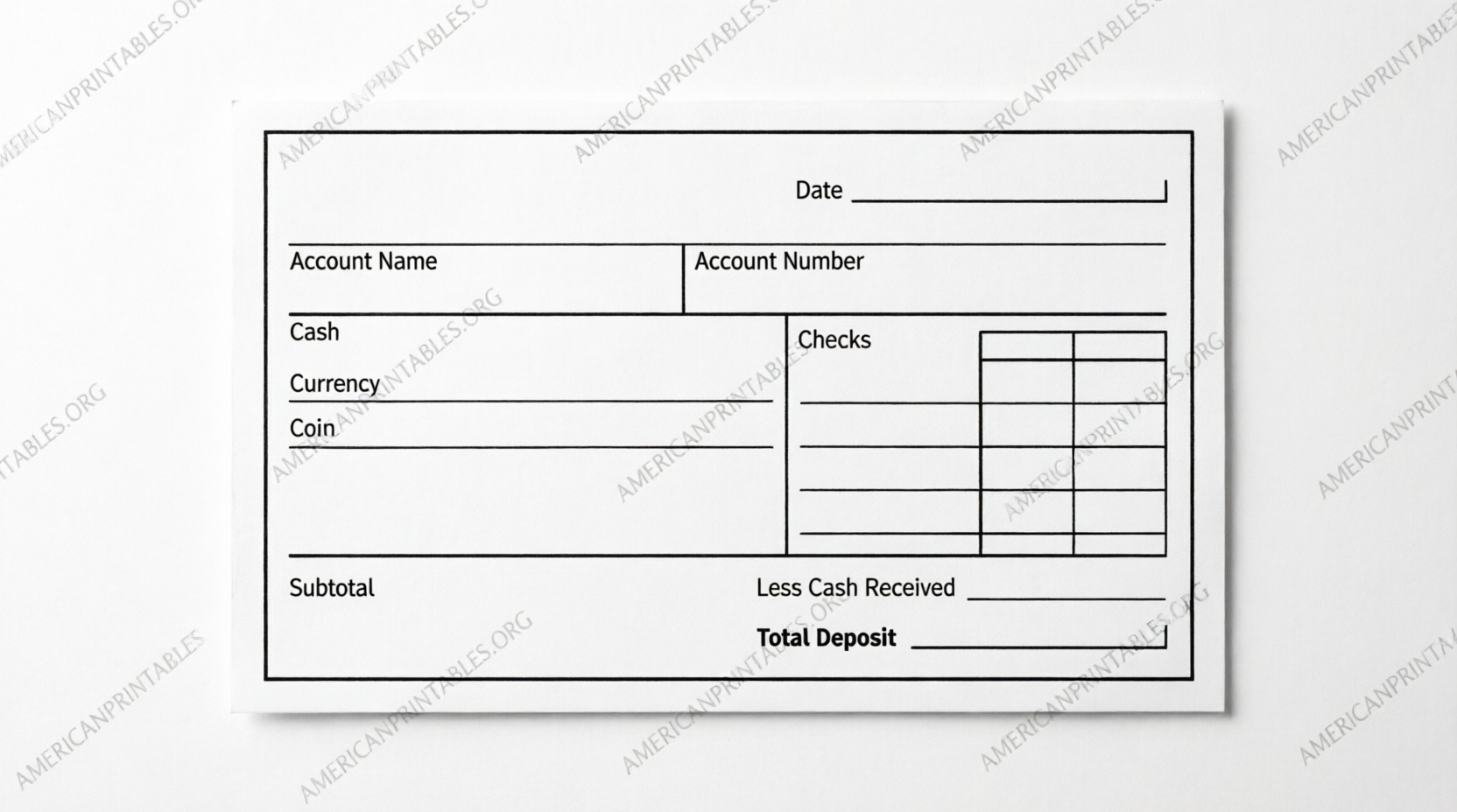 Free Printable Blank Deposit Slips USA Guide (1)