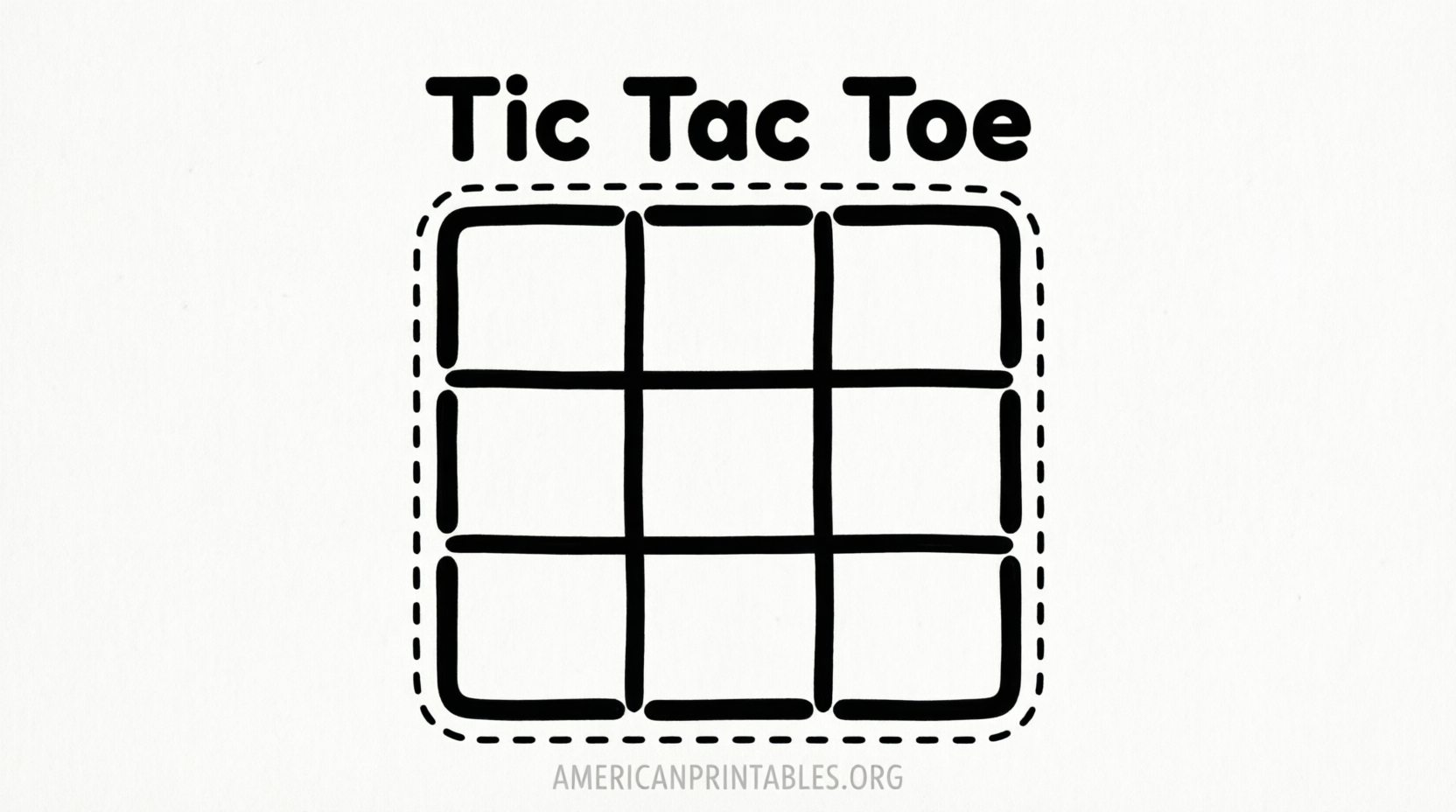 Free Printable Blank Tic Tac Toe Board (4)