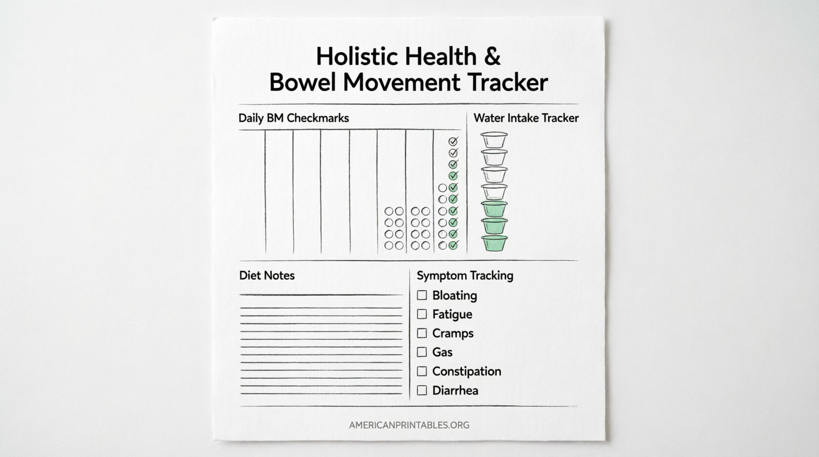 Free Printable Bowel Movement Tracking Chart (2)