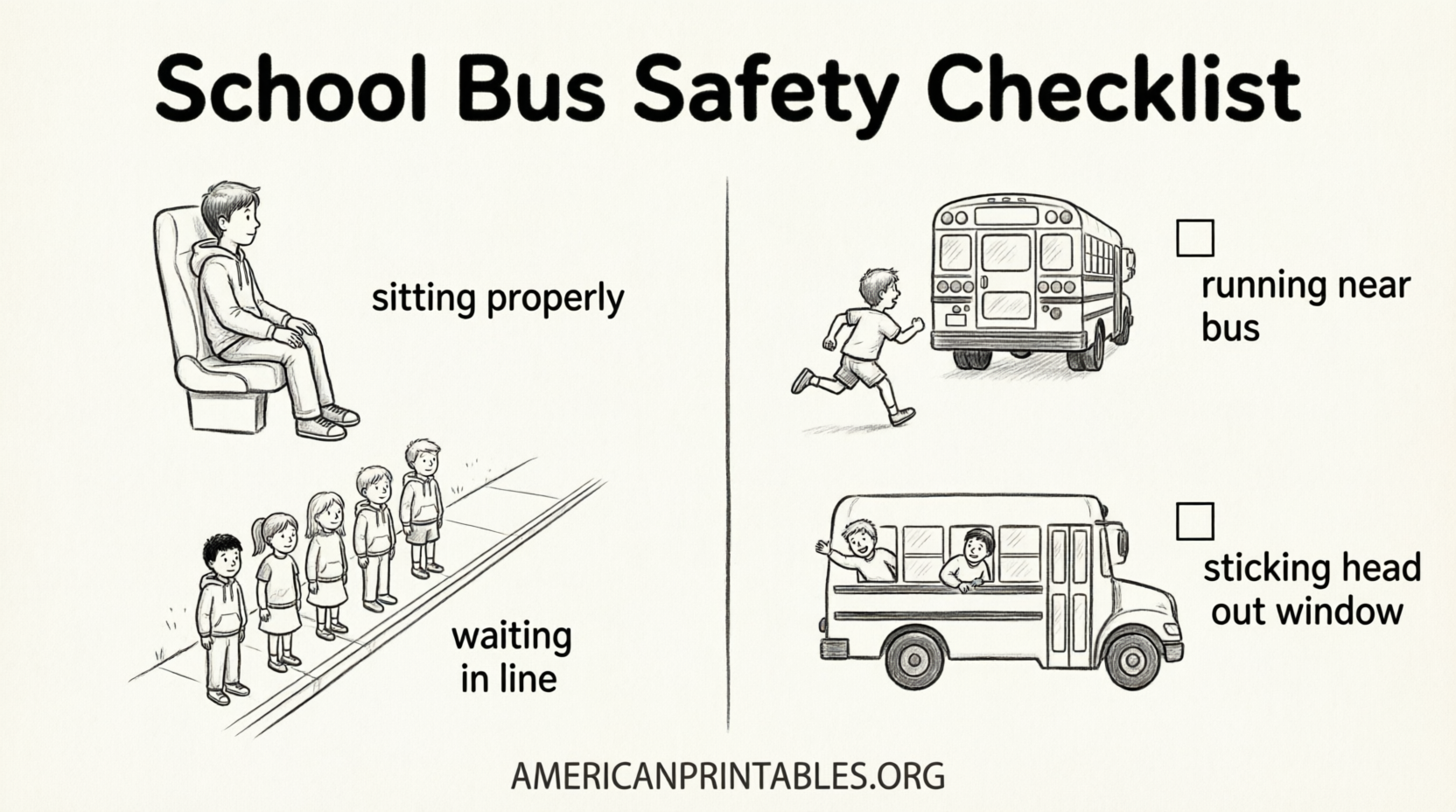 Free Printable Bus Safety Worksheets for Kids (4)
