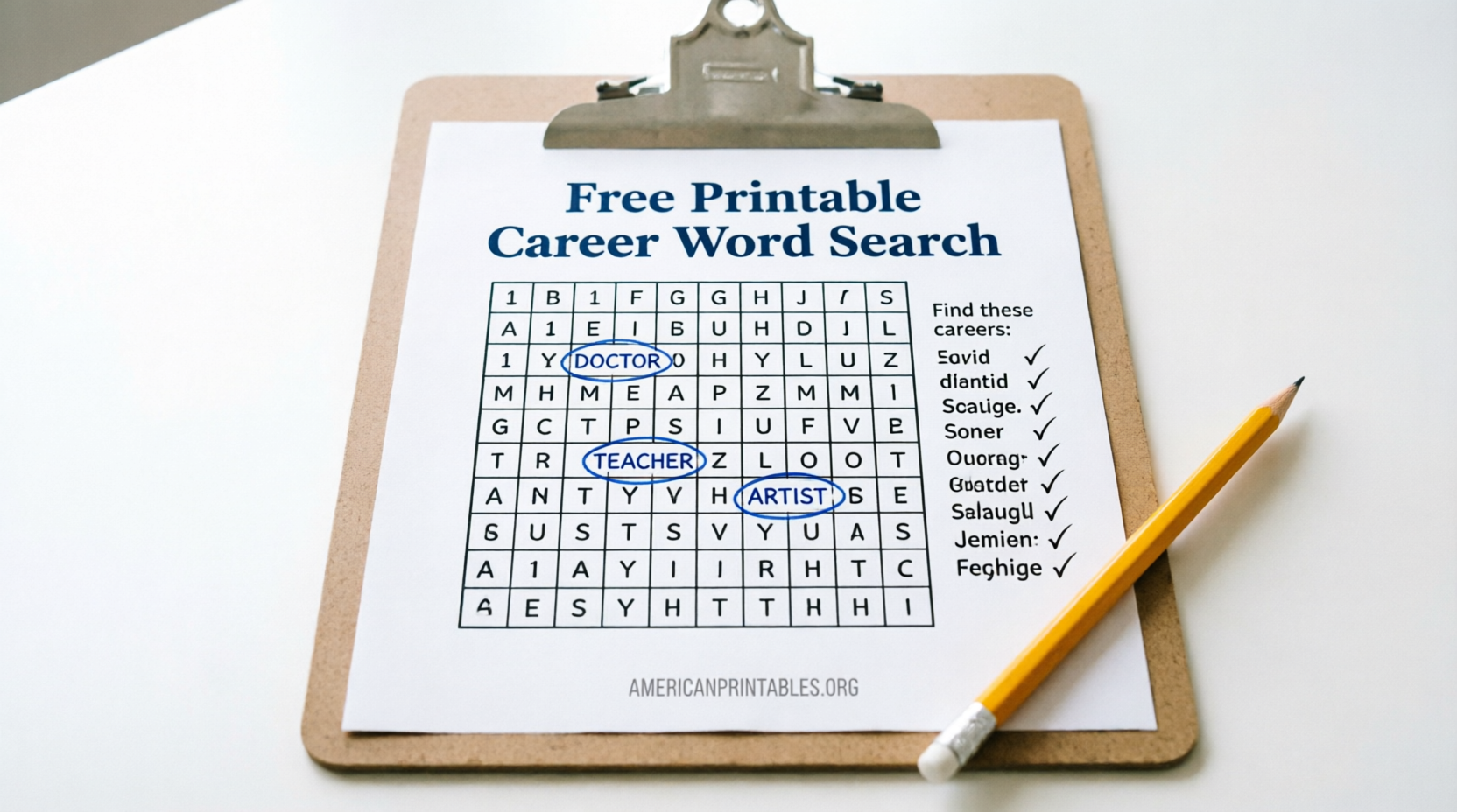 Free Printable Career Word Search Puzzles (2)
