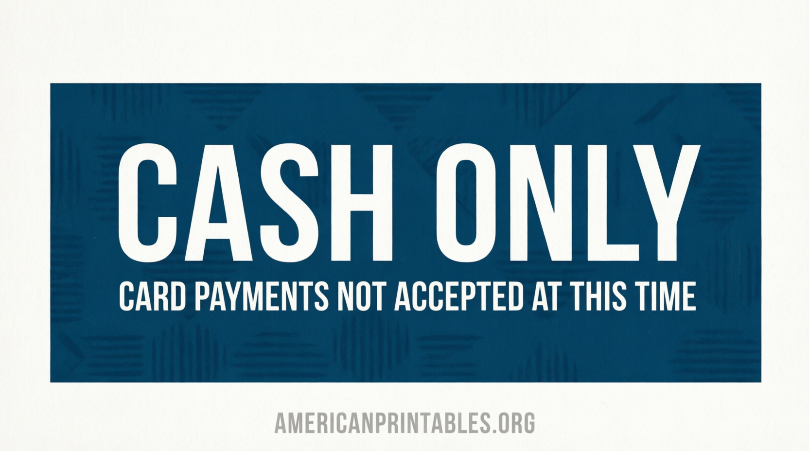 Free Printable Cash Only Sign – Download PDF (1)