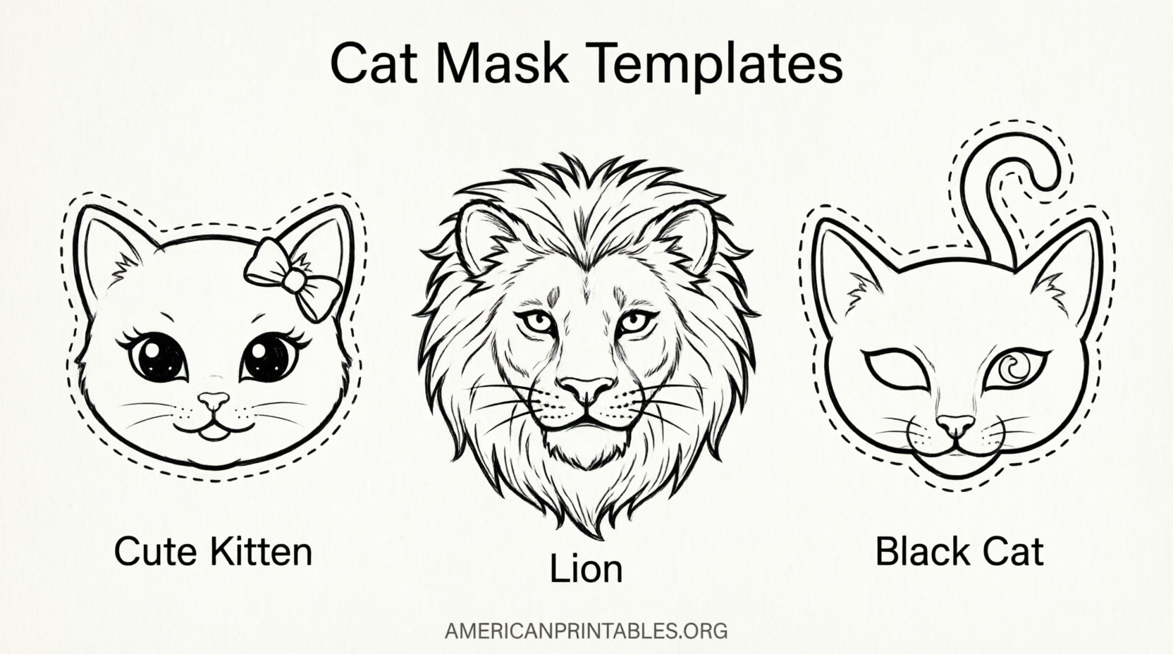 Free Printable Cat Mask Template for Kids (3)