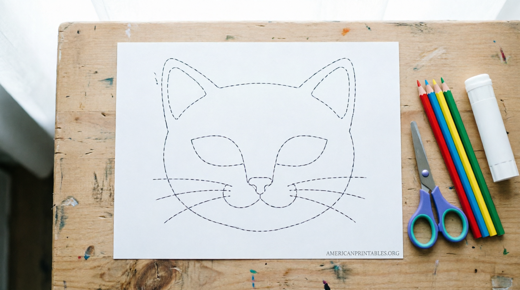 Free Printable Cat Mask Template for Kids (4)