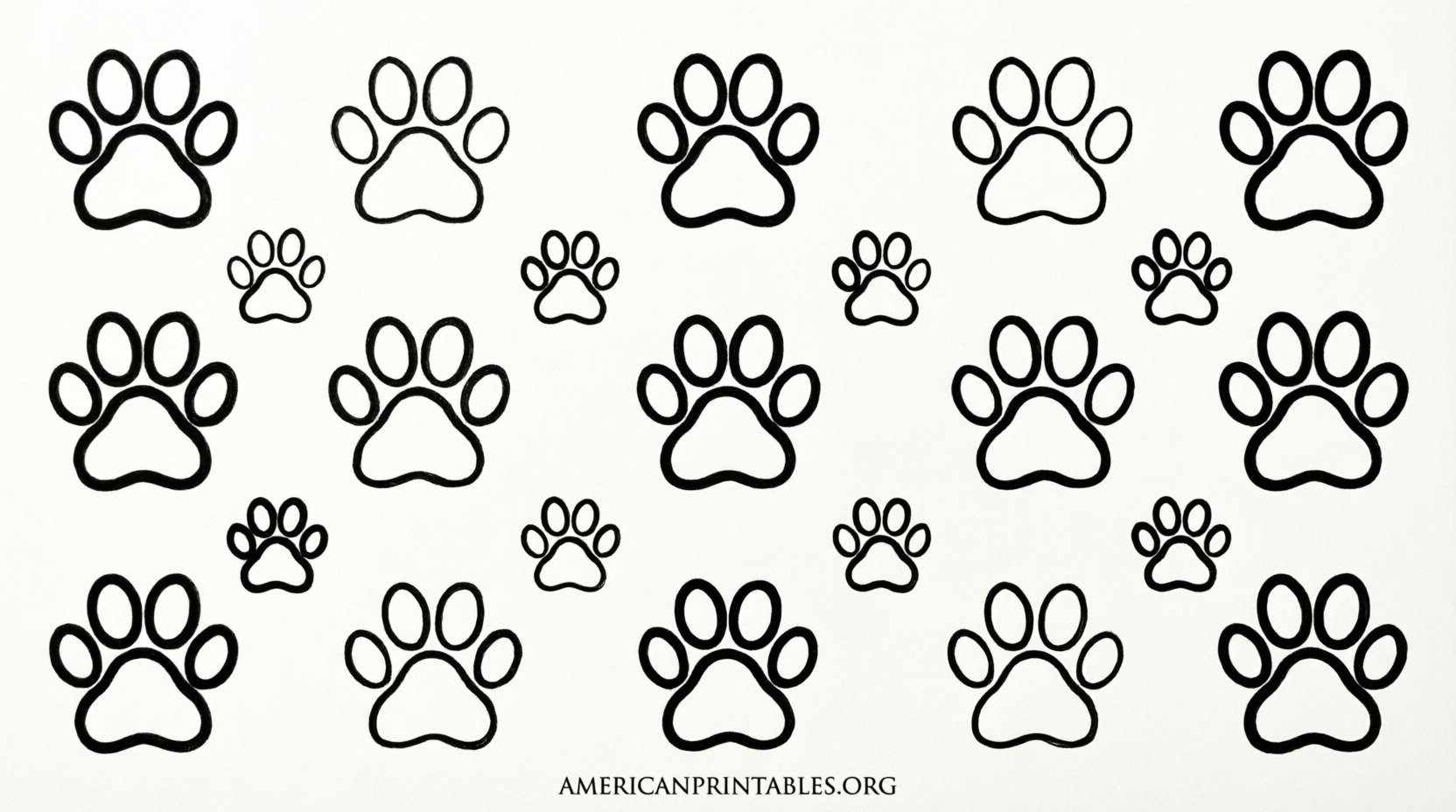 Free Printable Cat Paw Prints Templates (1)