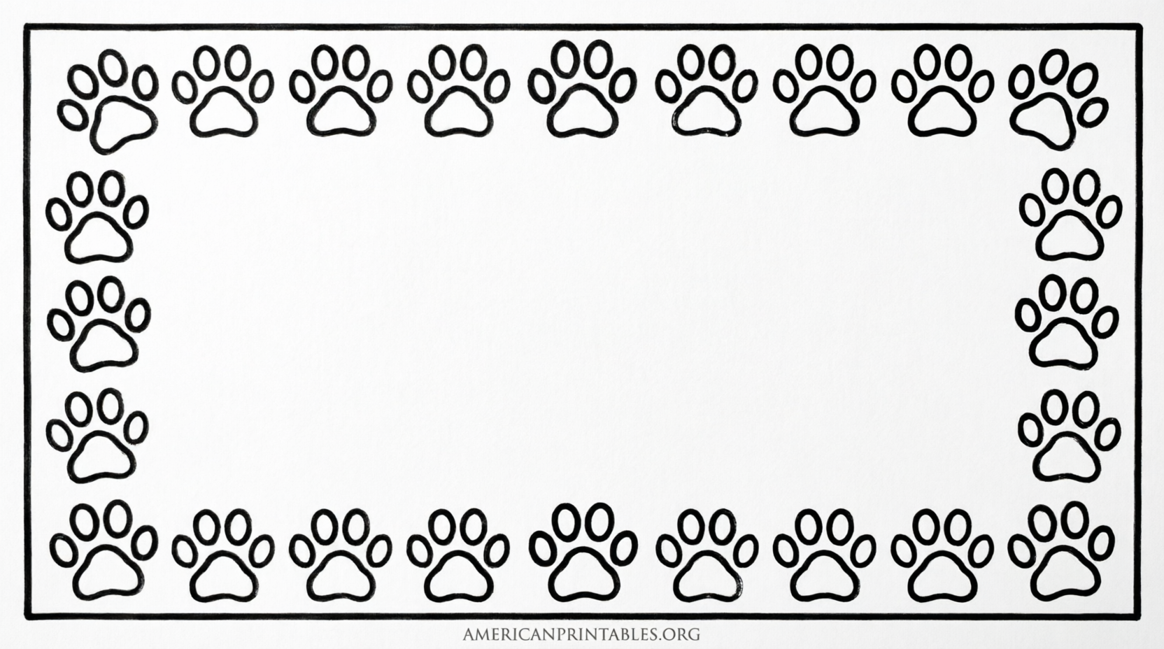 Free Printable Cat Paw Prints Templates (2)