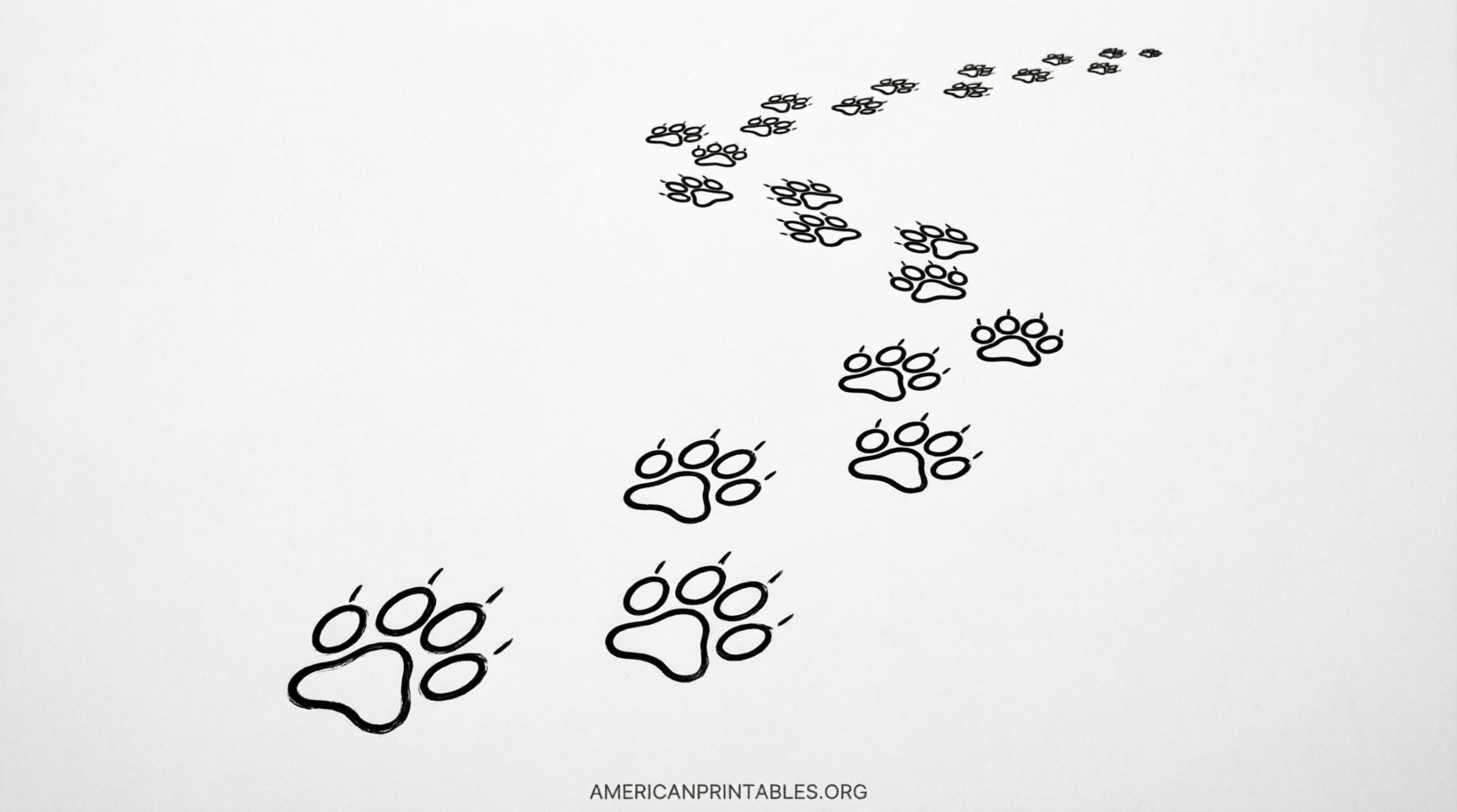 Free Printable Cat Paw Prints Templates (3)