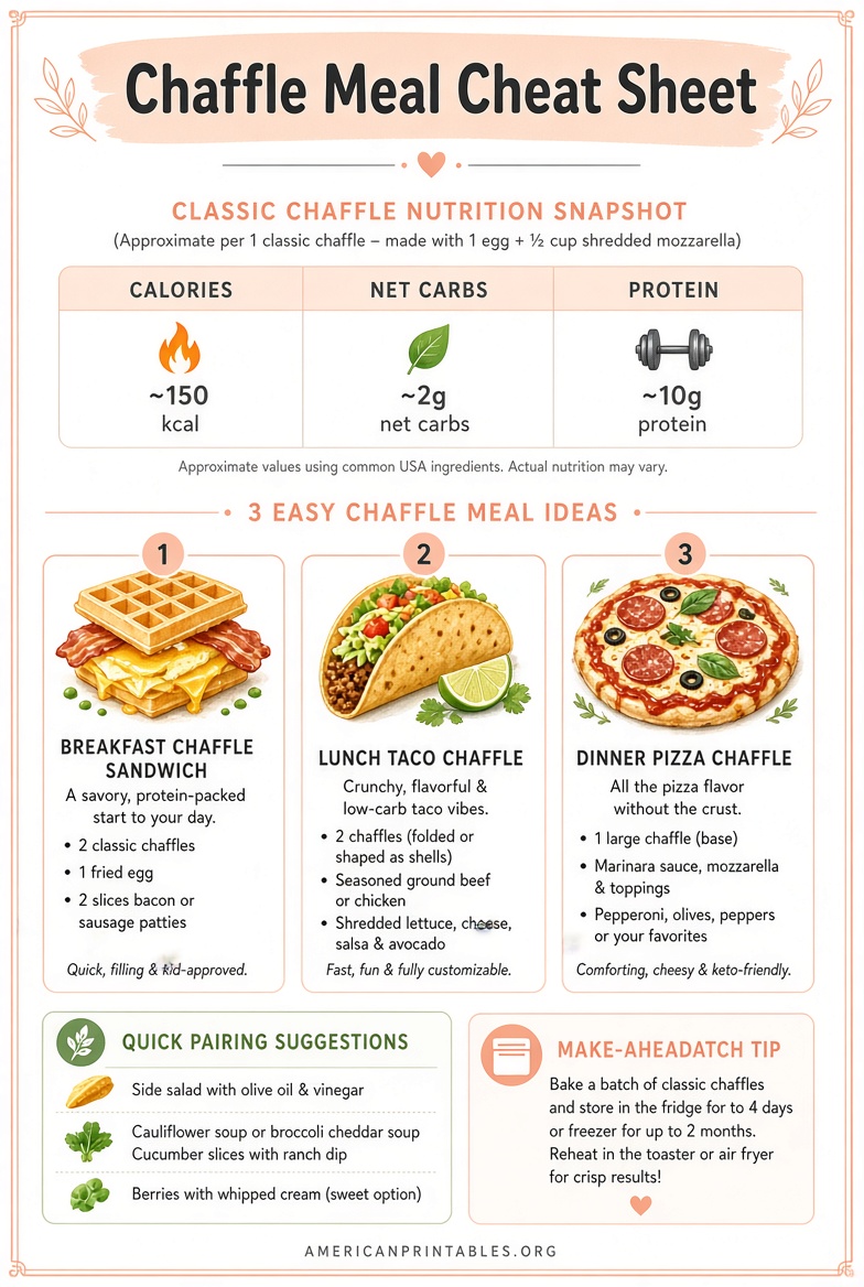 Free Printable Chaffle Cheat Sheet Guide (2)