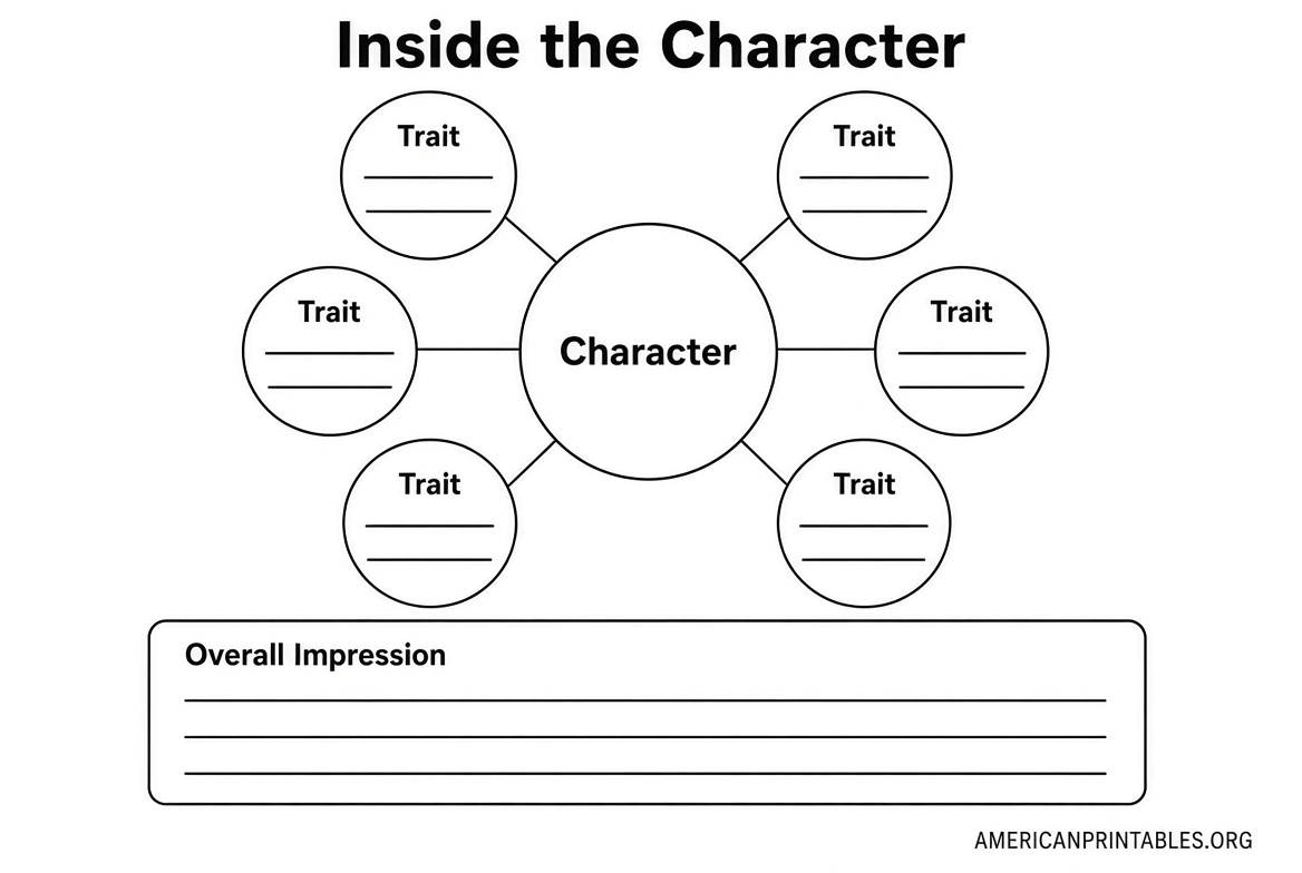 Free Printable Character Traits Graphic Organizer (3)