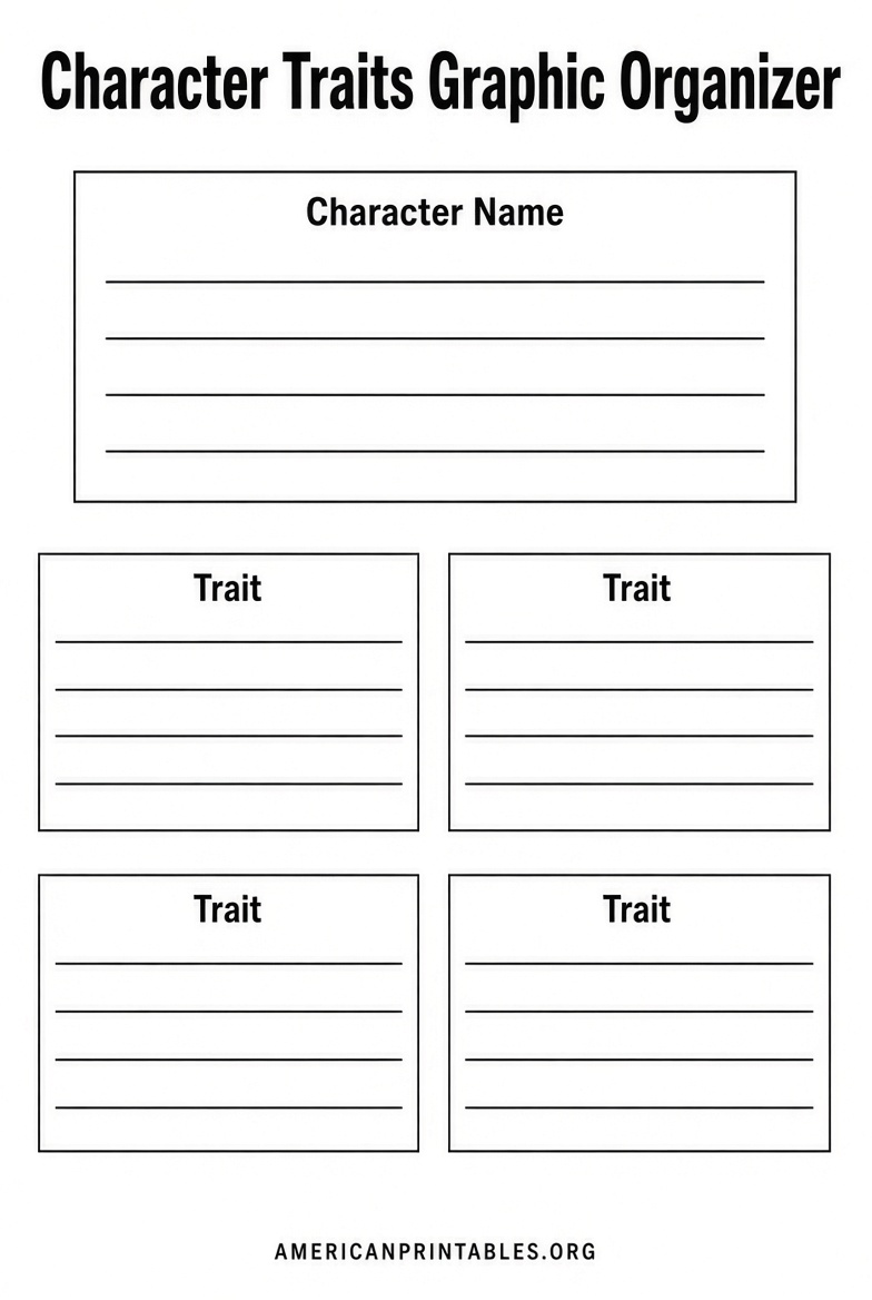 Free Printable Character Traits Graphic Organizer (4)