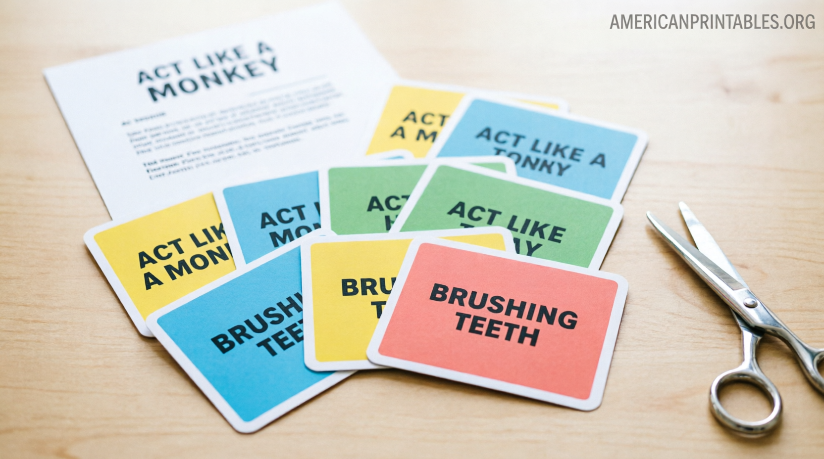 Free Printable Charades Game Cards (4)