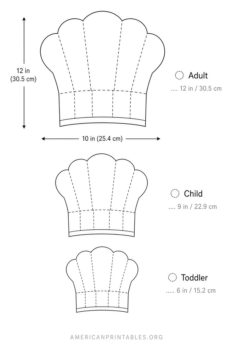 Free Printable Chef Hat Template Guide (1)