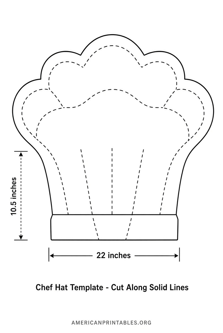 Free Printable Chef Hat Template Guide (4)