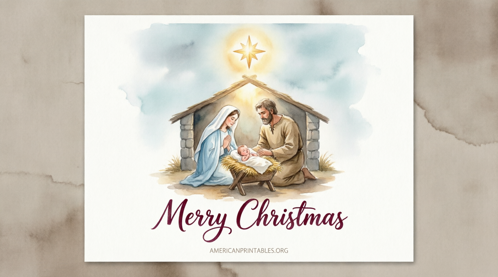 Free Printable Christian Christmas Cards (1)