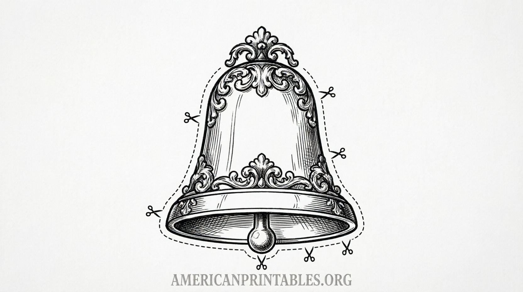 Free Printable Christmas Bell Template Downloads (3)