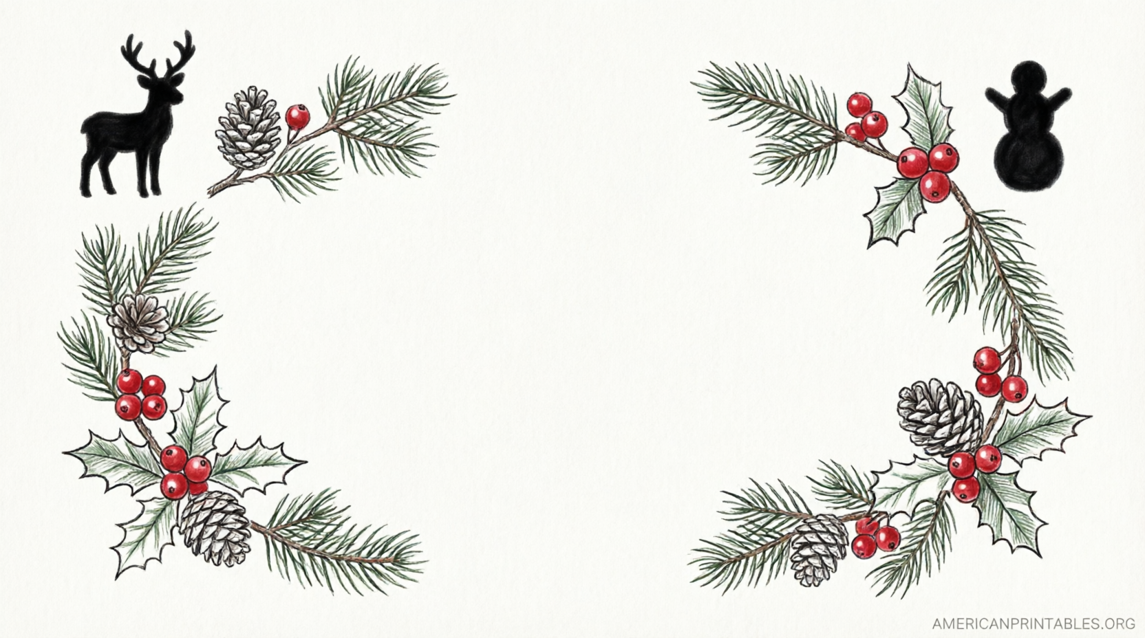 Free Printable Christmas Clip Art Borders (1)