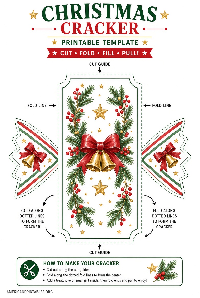 Free Printable Christmas Cracker Template (3)