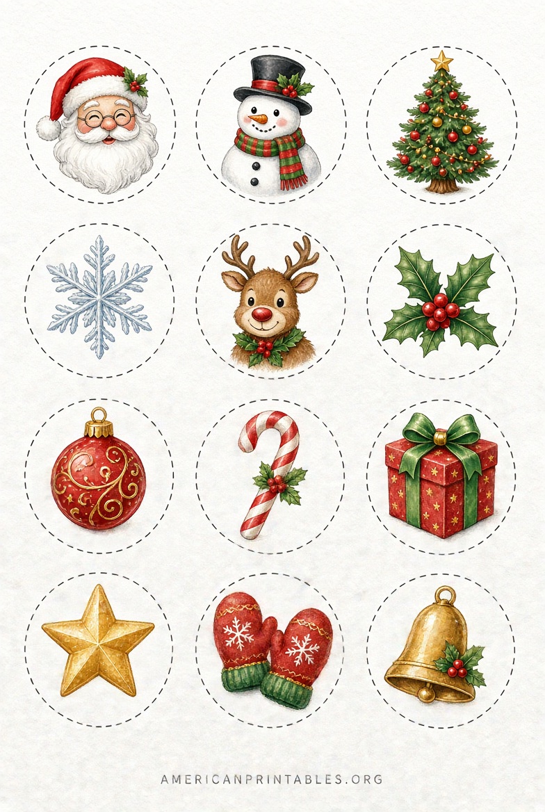 Free Printable Christmas Cupcake Toppers Guide (1)