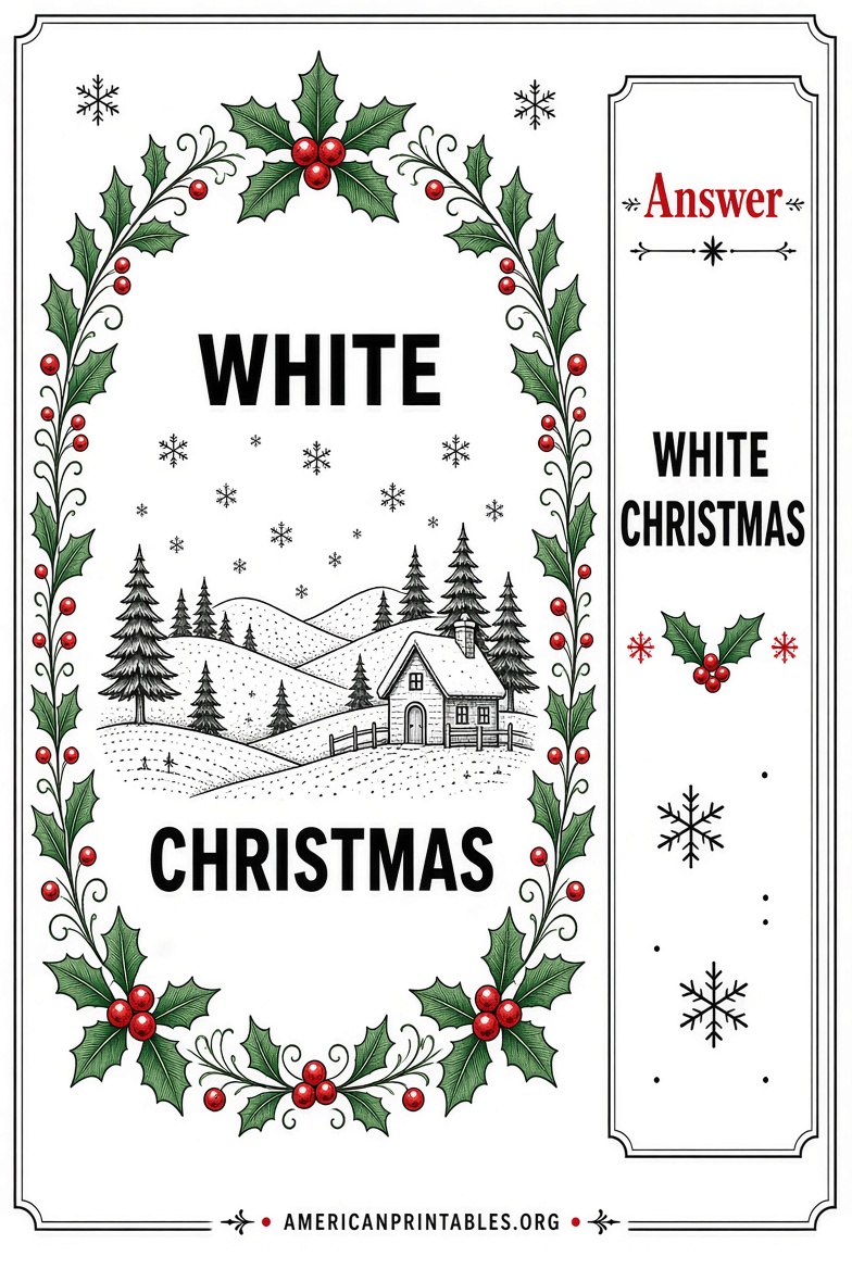 Free Printable Christmas Dingbats With Answers (4)