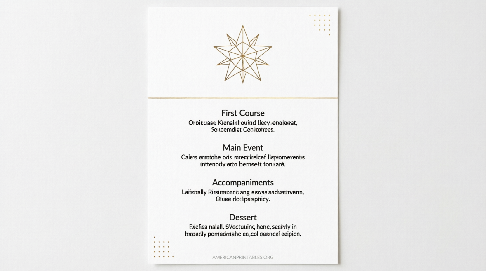 Free Printable Christmas Dinner Menu Templates (3)