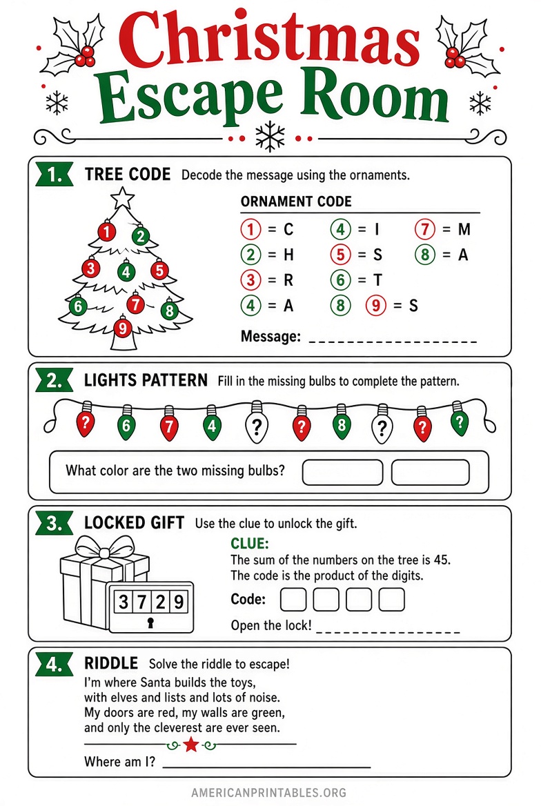 Free Printable Christmas Escape Room Guide (1)