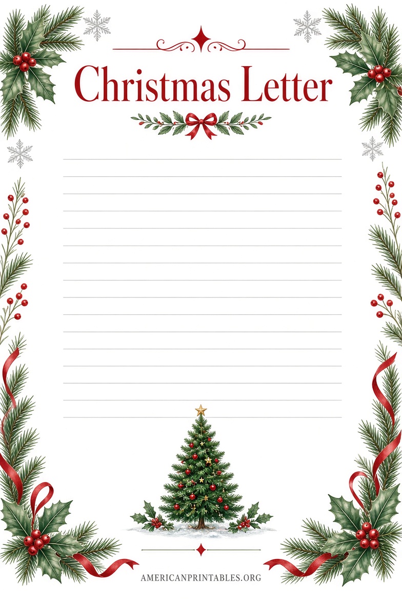 Free Printable Christmas Letter Templates (4)