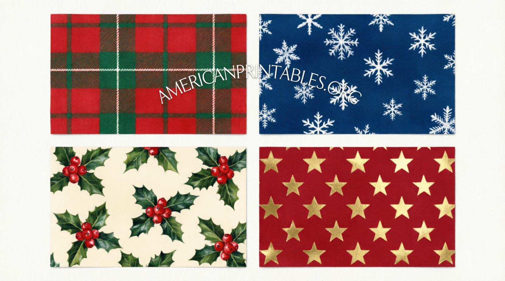 Free Printable Christmas Scrapbook Paper (1)