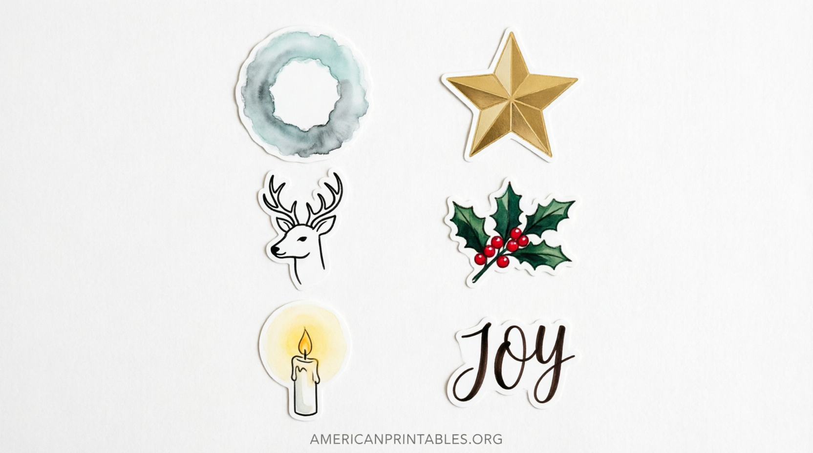 Free Printable Christmas Stickers to Download (3)