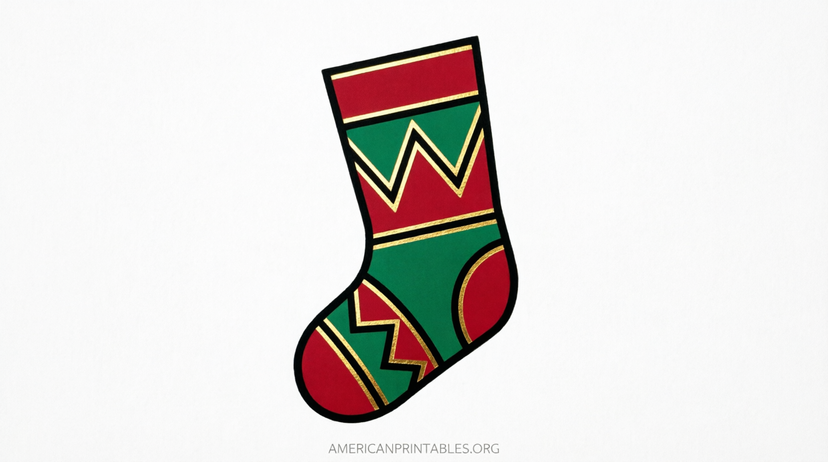 Free Printable Christmas Stocking Clipart (2)
