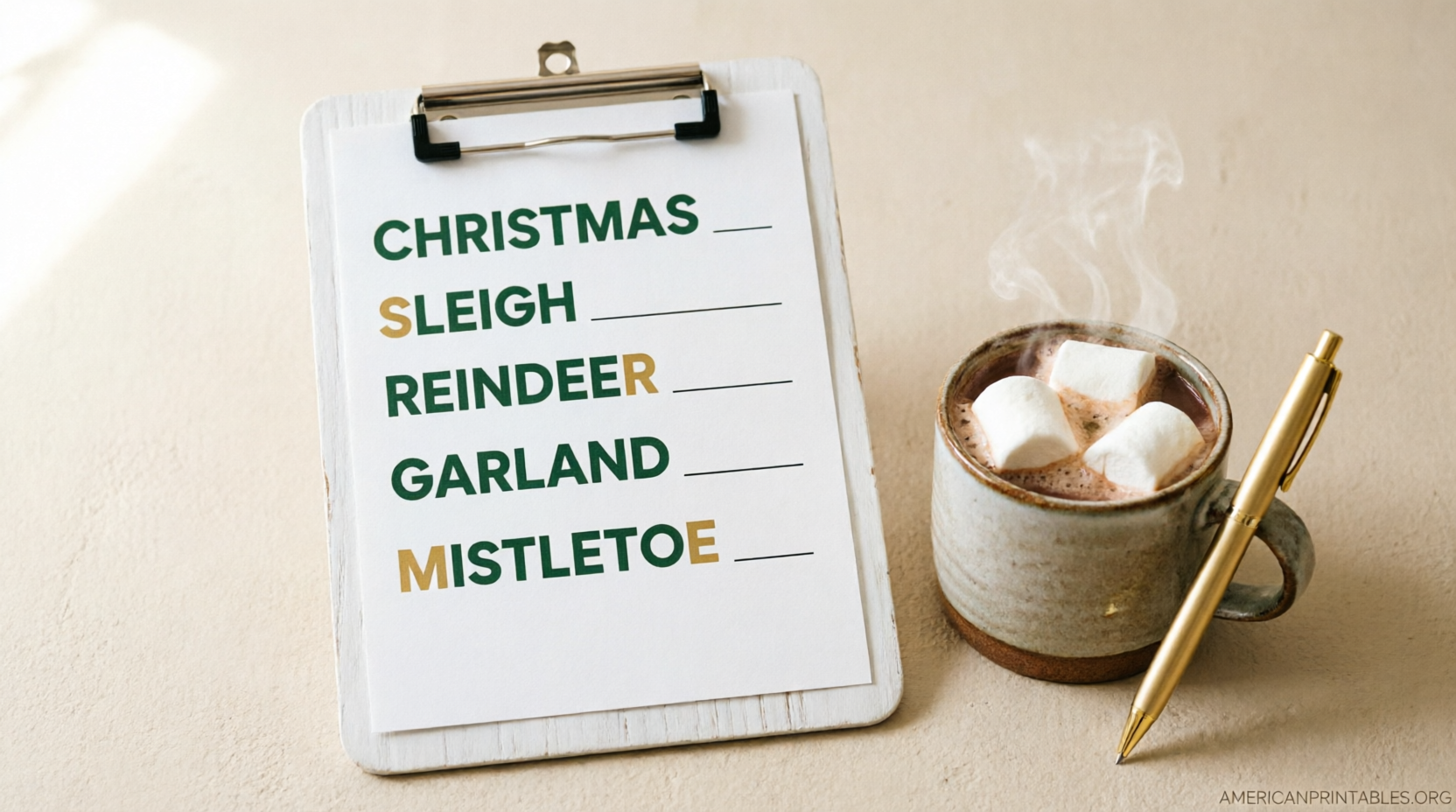 Free Printable Christmas Word Scramble for Adults (4)