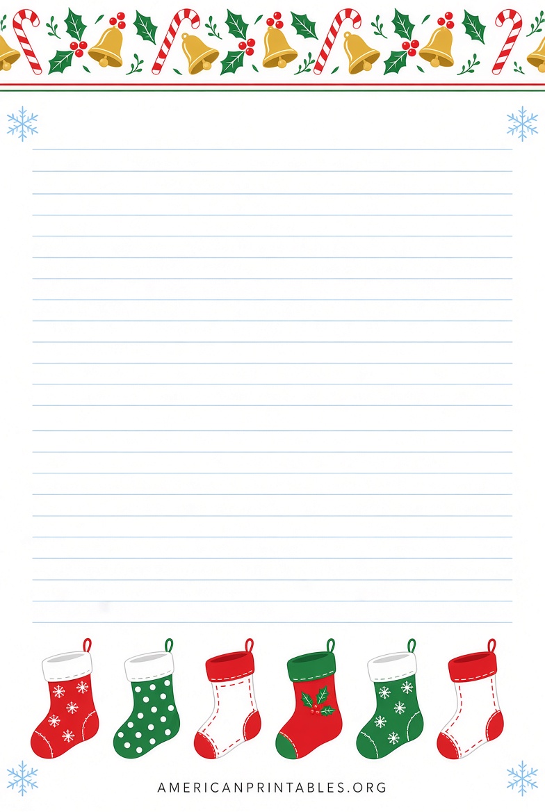 Free Printable Christmas Writing Paper (4)