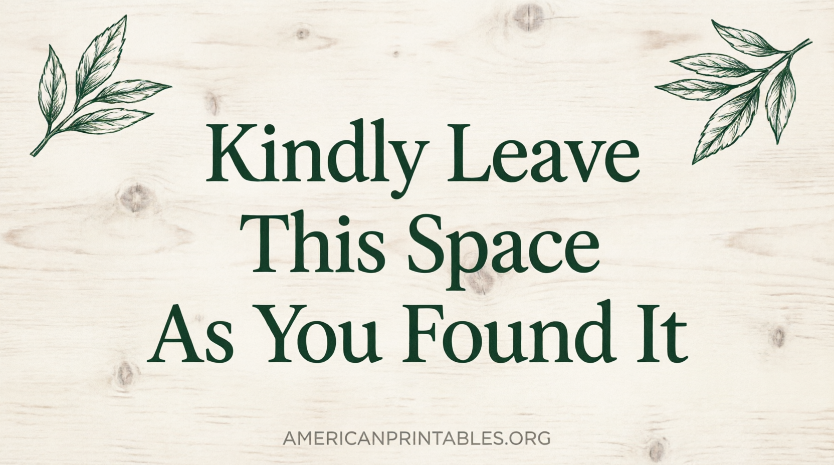 Free Printable Clean Up After Yourself Signs (2)