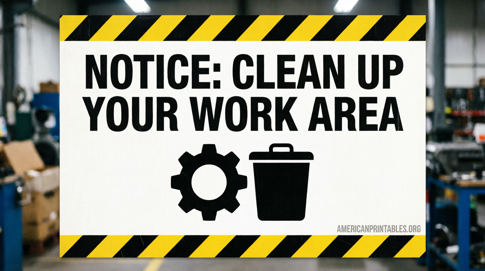 Free Printable Clean Up After Yourself Signs (3)
