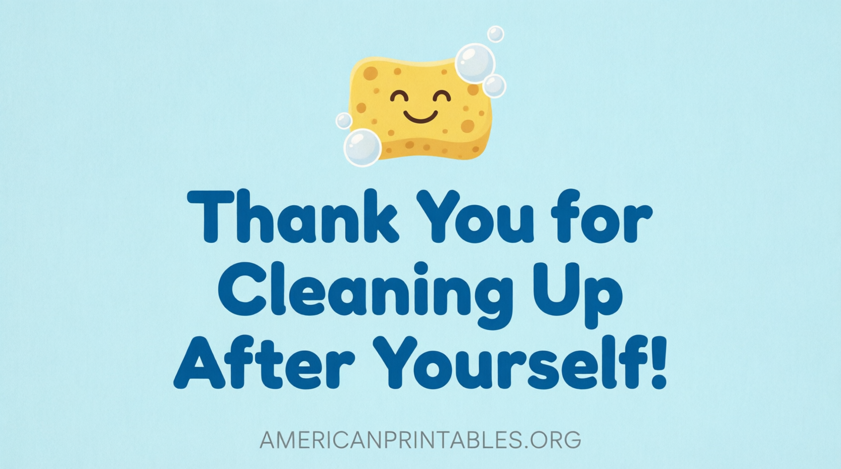 Free Printable Clean Up After Yourself Signs (4)