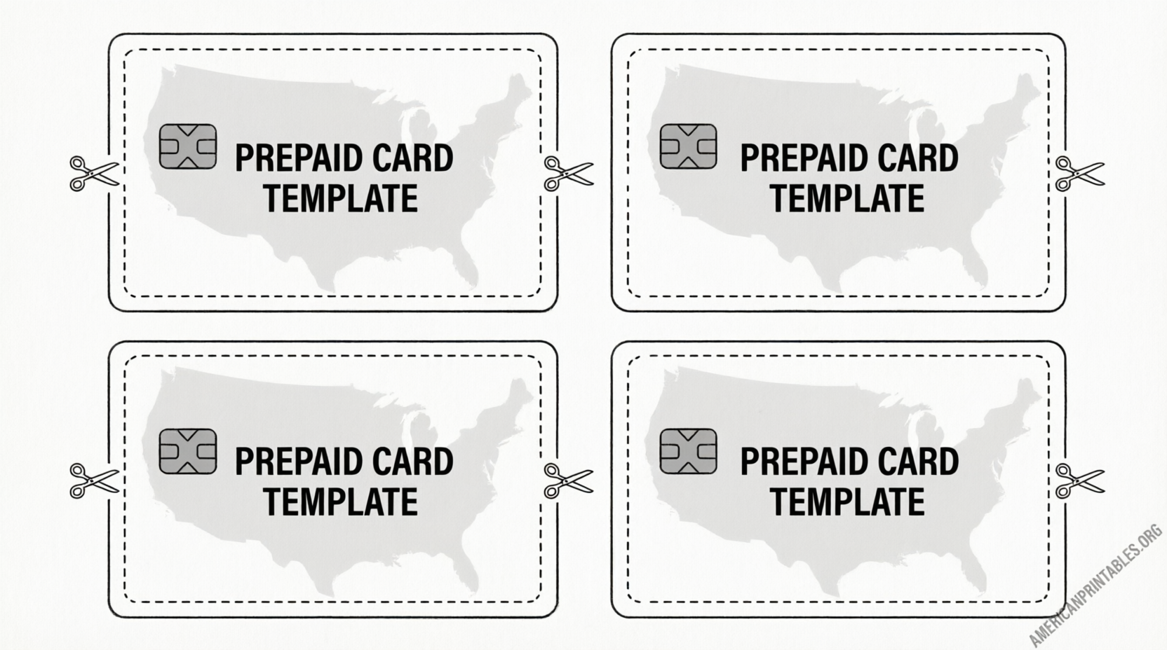 Free Printable Credit Card Templates (USA Guide) (3)