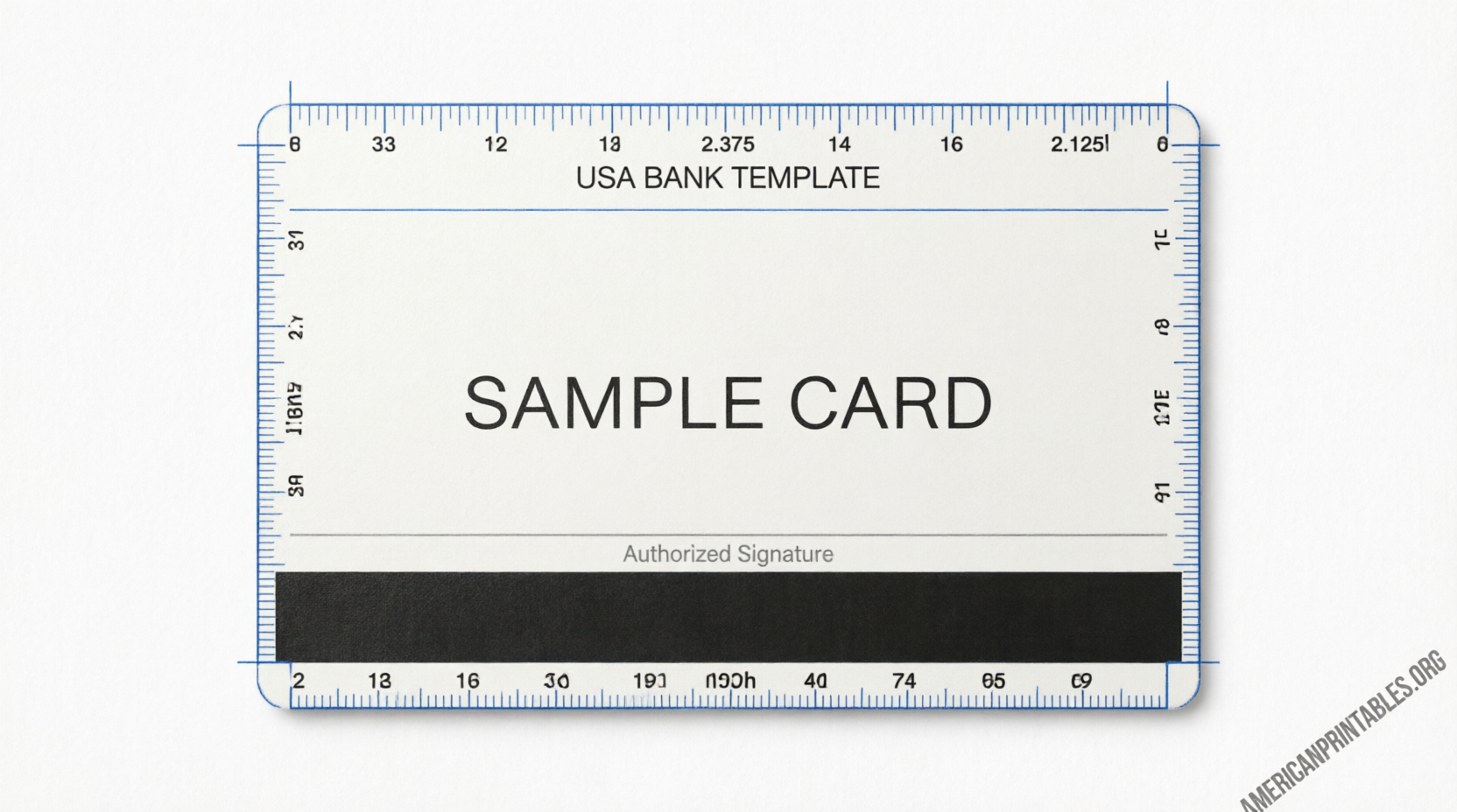 Free Printable Credit Card Templates (USA Guide) (4)