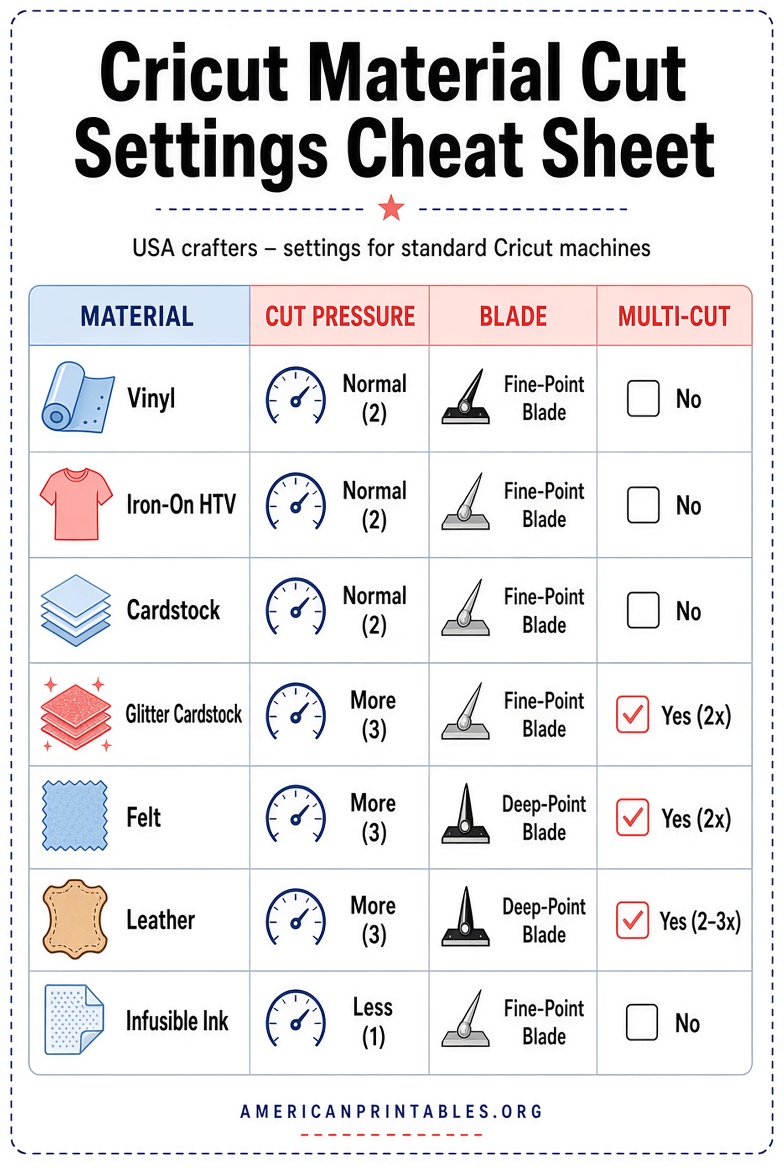 Free Printable Cricut Cheat Sheets for Beginners (1)