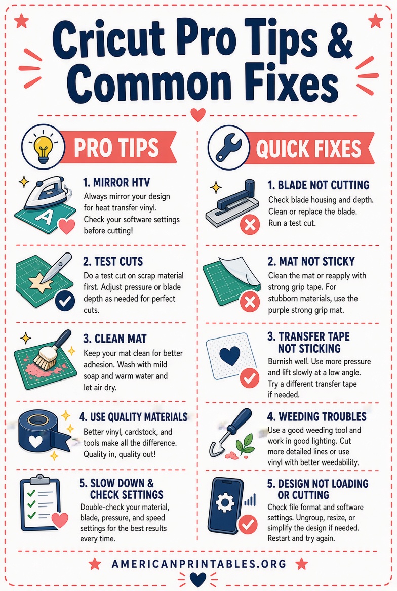 Free Printable Cricut Cheat Sheets for Beginners (2)