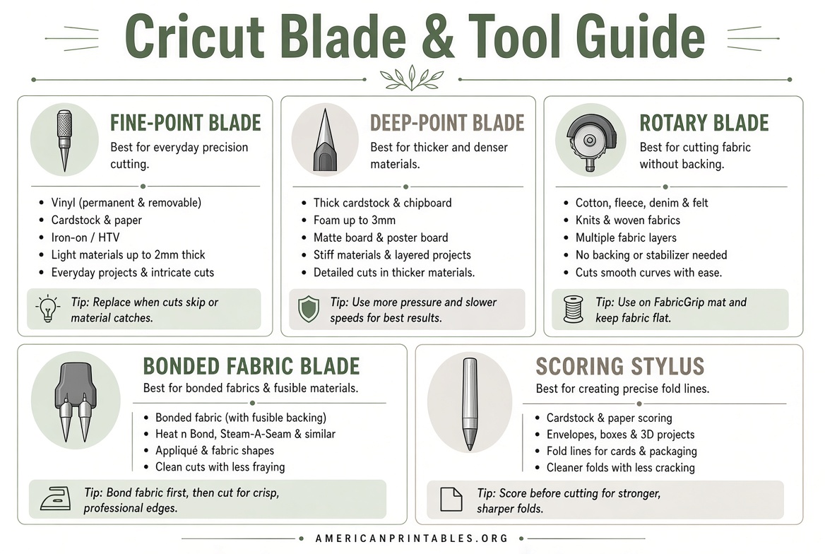 Free Printable Cricut Cheat Sheets for Beginners (4)